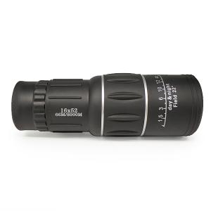 China Zoom Hiking Monocular Telescope , 16x52 Monocular Dual Focus Optics Zoom Telescope factory