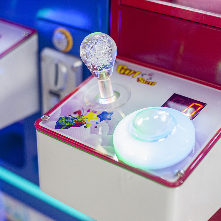 Plush Toy Claw Crane Machine Mini Toy With Crystal Joystick For 2 Players