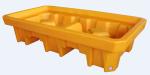 2 Drum Storage Spill Containment Pallets LLDPE 1300*710*300 Mm Rotational