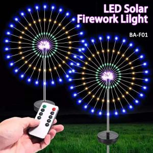 China Landscape Outdoor LED Solar Firework Light DIY Waterproof For Yard Lawn factory