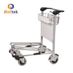 Stainless Steel Airport Luggage Trolley For Intermational Airport Using With 4