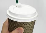 Brand Disposable Triple Wall Paper Coffee Cups With Logo Printing Custom