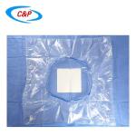 Breathable Sterile Nonwoven Blue C-Section Surgical Drape For Cesarean
