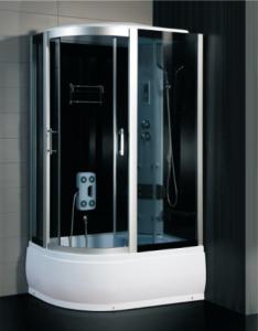 China Deep Sink Sector Steam Shower Room With 5mm Transparent Tempered Glass factory