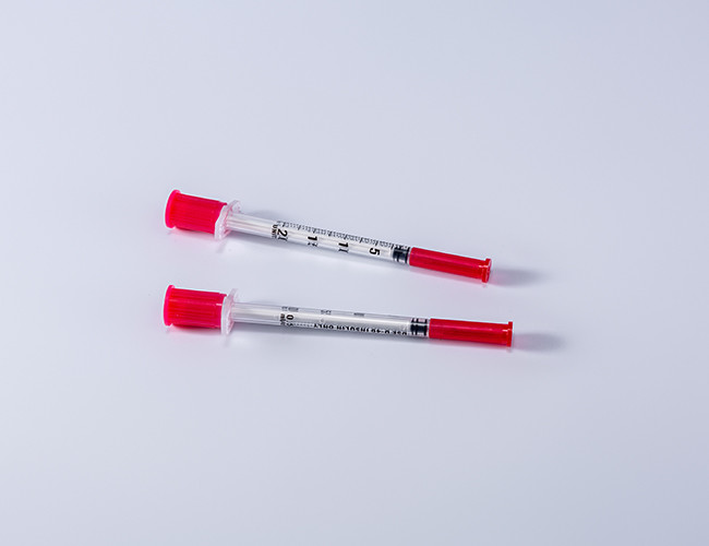 FDA510K CE Sterile Medical Disposable Insulin Syringe With Needle U 40