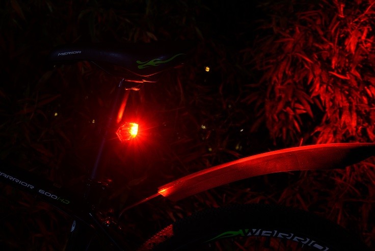 ROHS LED Bicycle Rear Lights 100 Hours Lifespan For Night Riding