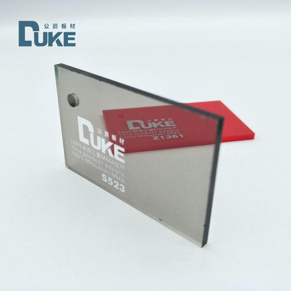 6mm Cast Black Translucent Day Night Acrylic Sheet Tensile Strain 70 MPa