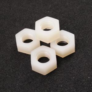 M6 Plastic Nylon Hex Nuts Standard PA66 Fastener 94V-2 Fire Resistance Grade