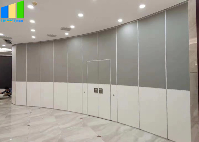Aluminum Frame Sound Proof Fabric Folding Partition Walls For Office Training Room