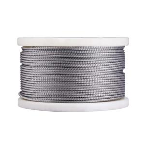China 1/4&quot; T316 Stainless Steel Cable 7x19 250FT Wire Rope For Aircraft Deck Railing Grade Type 316 Tolerance Other factory
