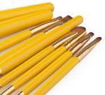 9 in 1 make up tools set orange and yellow