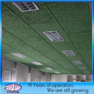 China Wool Acoustic Panel Type Groove Wooden Sound Absorbing Fiber Cement Ceiling / Wall Panel factory
