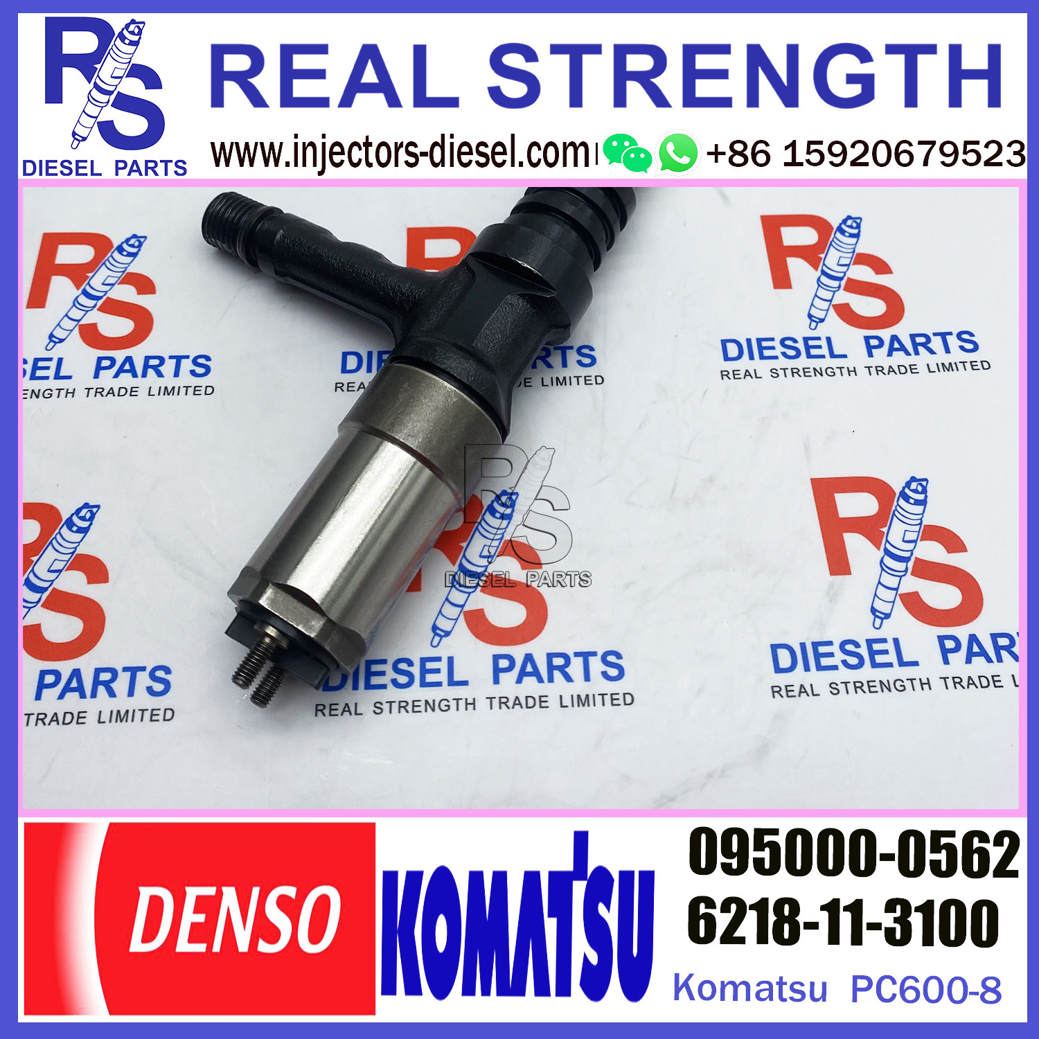 PC600-8 Komatsu Fuel Injectors SAA6D140E 6218-11-3101 6218-11-3110 6218-11-3100