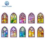 Window Door Skylight Decorative Colored Glass Art Religious Pattern