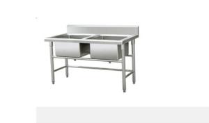 China Square Metal Display Racks Stainless Steel Sink Hotel Catering Equipment factory