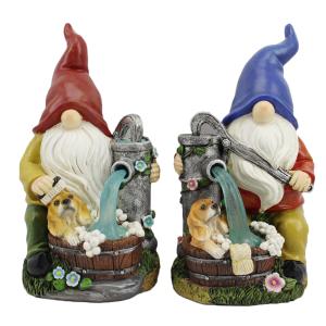 China Solar Light Crafts Panel Garden Statue Dwarf Solar Gift Lamp factory