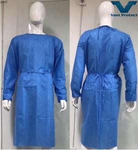 China Healthcare Protective Quick Moisture Transmission SMS Isolation Gown for Medical Supplies factory
