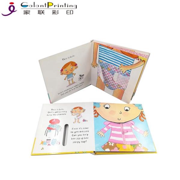 Educational Die Cutting Custom Hardcover Book Printing Cardboard Touch And Feel
