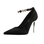 608-33 Fashion Pointed Shallow Mouth High Heels With Thin Sandals, Sexy Stiletto