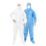 Tuv Personal Chemical Disposable Chemical Suit , White Disposable Overalls