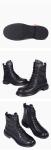 HZM041 Single Shoes Women'S Spring New Thick Heel Pointed Literary Single Shoes