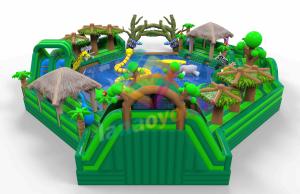 China Durable Inflatable Water Park Jungle Subject For Outdoor / Indoor Use factory