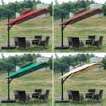 Mail Packing Custom Courtyard Garden Umbrella Aluminum Cantilever Parasol for