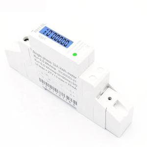 China Energy meter DIN Rail Single Phase Watt meter/Kwh energy meter with LCD DISPLAY factory