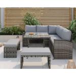 PE Rattan All Weather Garden Furniture Set Leisure Outdoor Corner Sofa Lounge