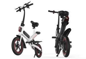 China Elegant Lightest Electric Folding Bike 350W Motor 12 Inch Portable Design factory