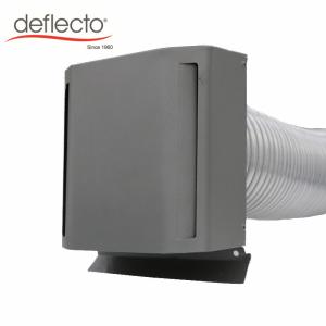 China HVAC Parts Metal Air Vent Outdoor Square Vent Cap Powder Coated Grey Wall Cowl factory