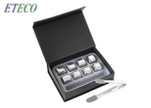 China Gift Set Stainless Steel Ice Cubes With Tongs Food Grade Bpa Free factory