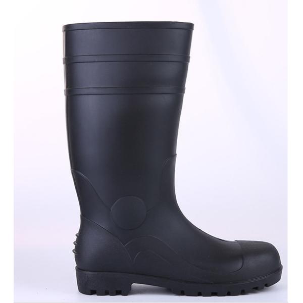 Special Anti-Smash, Oil-Resistant And Anti-Slip Black Labor Protection Rain Boots