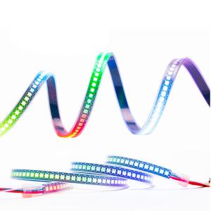 China High Density 144LED 5050 RGB LED Strip Light Ws2812 Illusion Flowing Running Flexible factory