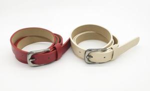 China FK12098 Matte PU Leather Belt , Womens Fashion Belts With 2.2cm Width factory