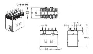 China G7J-4A-PZ-AC200-240V  General Purpose Relay OMRON Low Signal Relays DIP on sale
