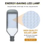 Highway Public Road Solar Street Light 30w 90w 200w Aluminum Alloy IP65 6000k