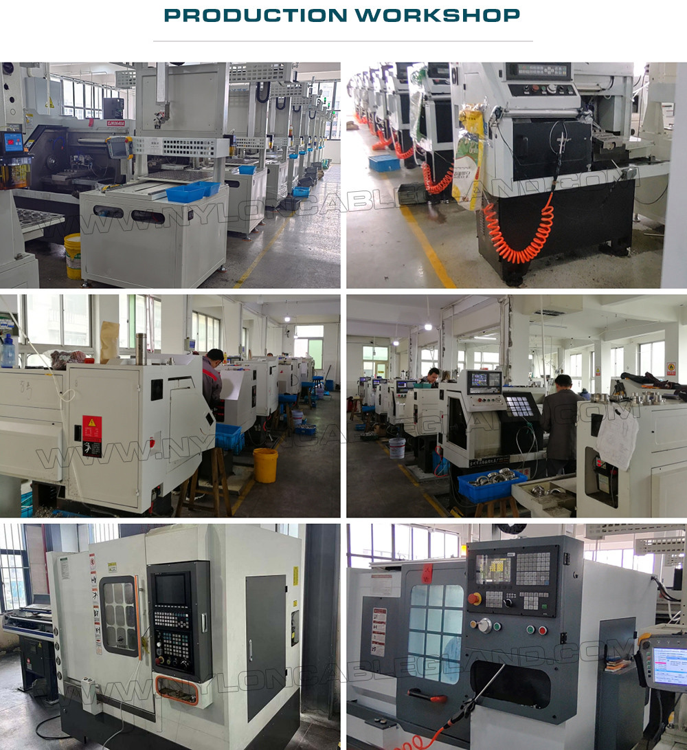 Long Thread Cable Glands IP68, Stainless Steel EN 1.4404/1.4401/1.4301, Metric M12~M100, for Thick Enclosure