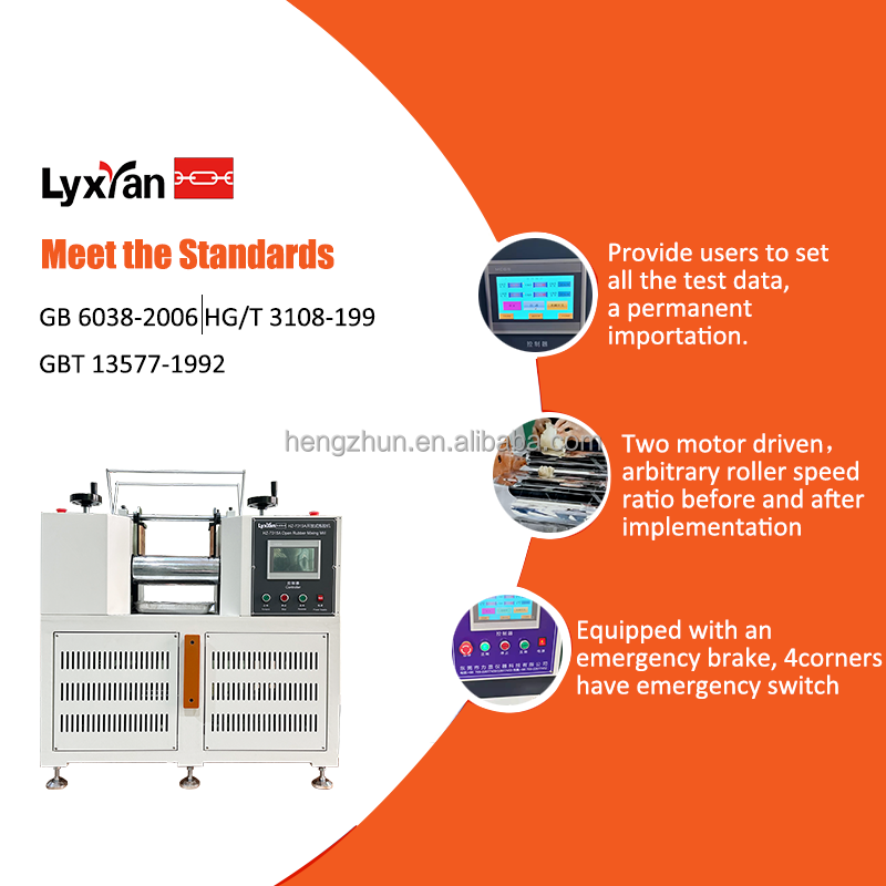 Two Roll Open Mill Rubber Mixing Machine Open Rubber Mixer Equipment With 1 Year Warranty Rubber Mixing capacity 0.3 To 2kg