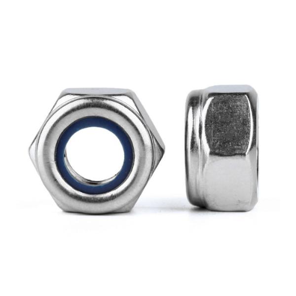 China Ss Metric M3 Hex Nylock Nut Alloy Steel Fasteners factory
