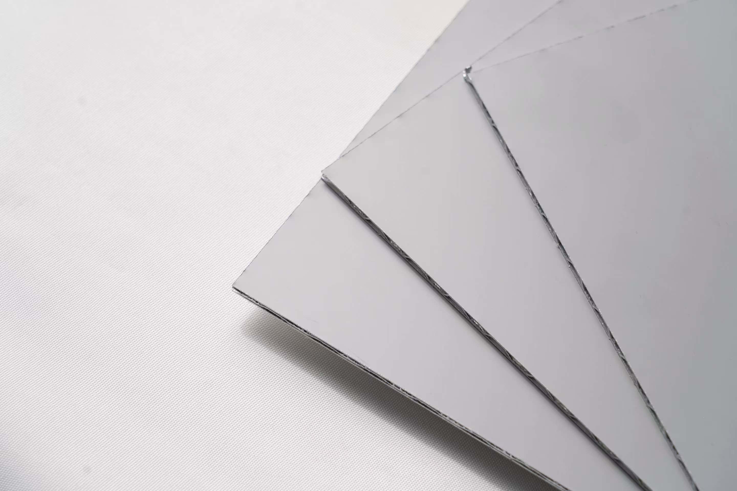 Fire-Resistant Interior ACP Sheet In 4.0mm Anodized Coating With Stone Grain Texture For Wall Cladding