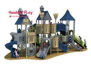 China EU Standard Childrens Outdoor Playsets , Sports Series Plastic Slide Set Amusing factory