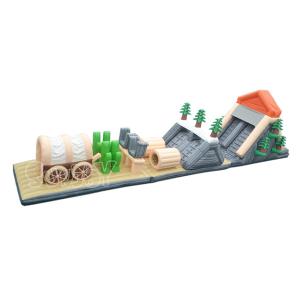 China Adult 24m Long Inflatable Obstacle Course For Water Park factory