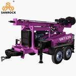 200m Deep Water Well Drilling Equipment Small Trailer Mounted Water Well Drill
