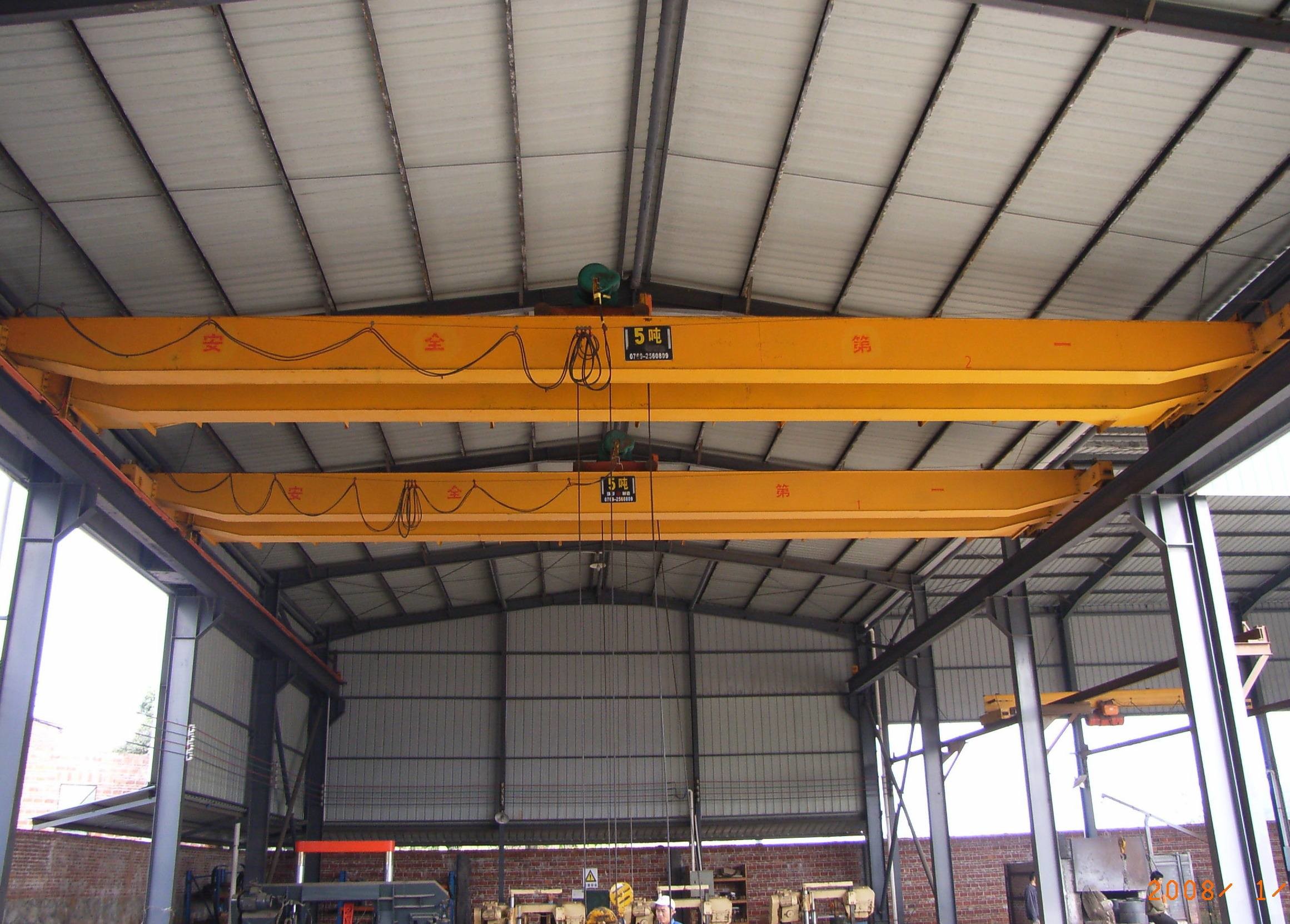 43kg/m Steel Track Recommend Double Girder Bridge Hanging Crane for 6-30M Lift Height