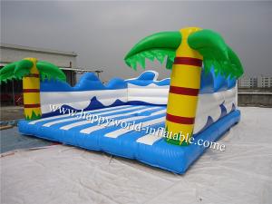 China waves bouncy calste bouncer, summer theme inflatable jumping castle commercial factory