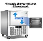 Commercial Blast Kitchen Fridge Freezer 550W For Dumplings Seafood
