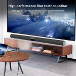 Deep Bass Port 5VDC Black Wireless Soundbar Speaker For Home Theater