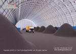 Durable Warehouse Storage Tent With PVC Cover Wind Load 100km/H