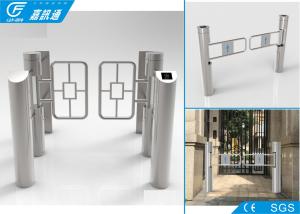 China Residential Turnstile Barrier Gate , Supermaket Entrance Pedestrian Security Gate factory